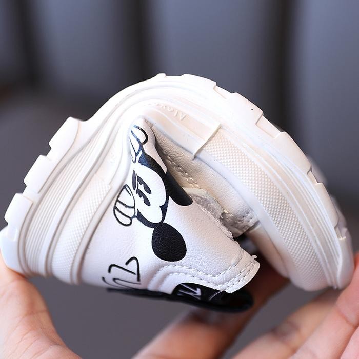 รองเท้า Carviil - รองเท้าผ้าใบเด็กผู้หญิง Mickey Mikey Boys Mickey Mouse Semi Boots