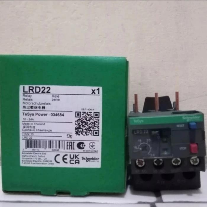 โอเวอร์โหลด / โอเวอร์โหลดความร้อน / LRD22 Schneider LRD 22 (16a-24a) Tele