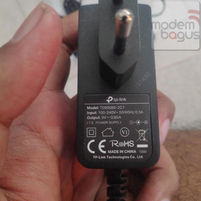 อะแดปเตอร์ TPLink DC 9V 0.85A ดั้งเดิมสําหรับอะแดปเตอร์เราเตอร์ MR100 MR6400