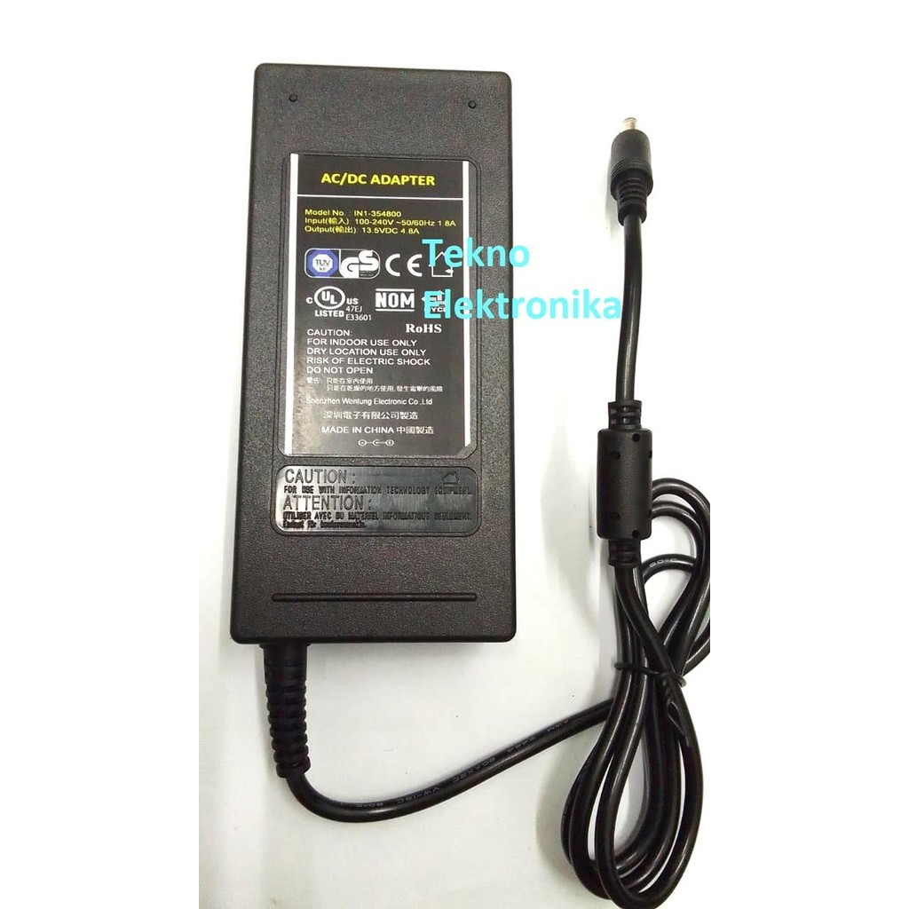 13.5V 4.8A DC Power Adapter คุณภาพดีที่สุด 13.5Volt 4800mA