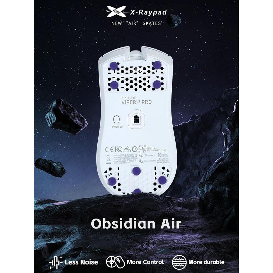 Xraypad Obsidian Air Universal Dot Mouse Skates