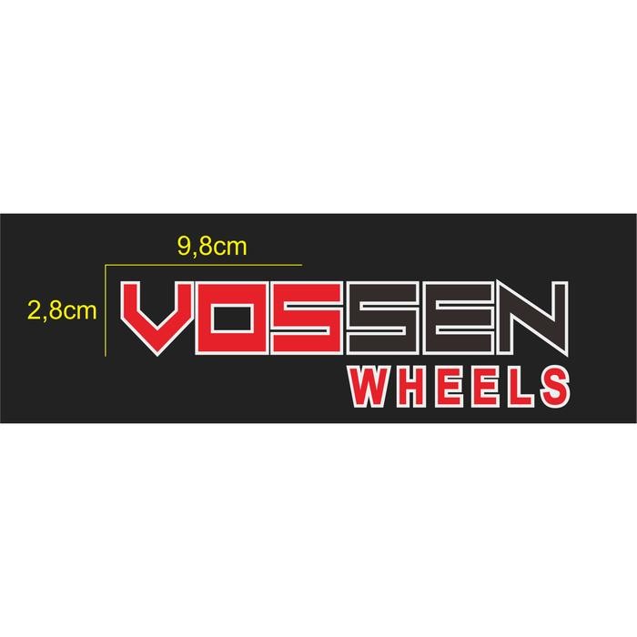 CUTTING STICKER / VOSSEN CAR RIM STICKER