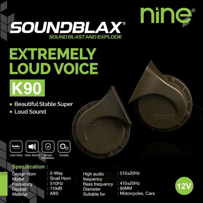 Horn Snail Motorcycle Car Snail K-Sa 9Nine Eco9 พิเศษยุโรป