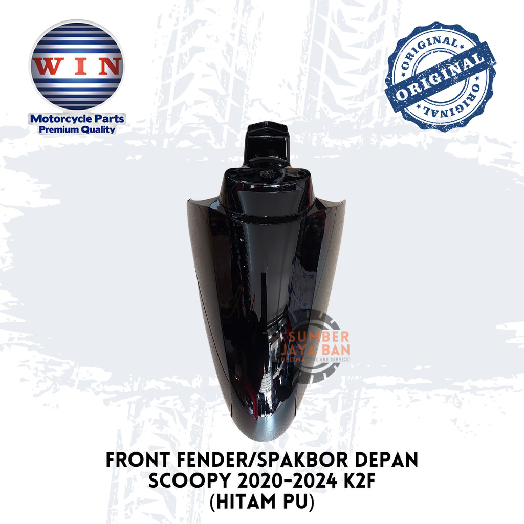 WIN บังโคลนหน้า Scoopy 2020-2026 K2F K2FP สีดํา PU บังโคลนหน้า 2021 2022 2023 2025