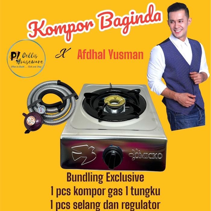 Cellis Houseware x {Afdhal Yusman} Baginda Special Single Burner Gas Stove Package /