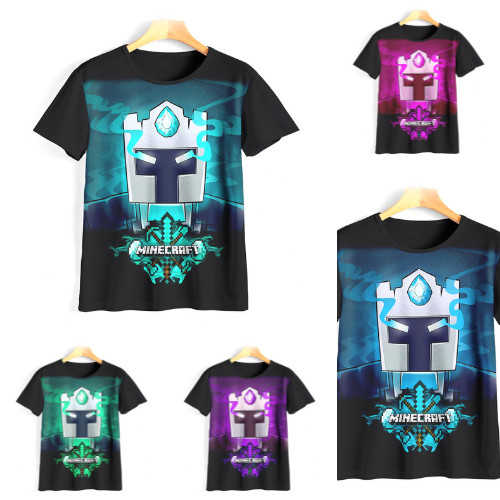 Minecraft Game Kids T-Shirt 3D Minecraft Game Shirt สําหรับเด็กอายุ 1-12 ปี