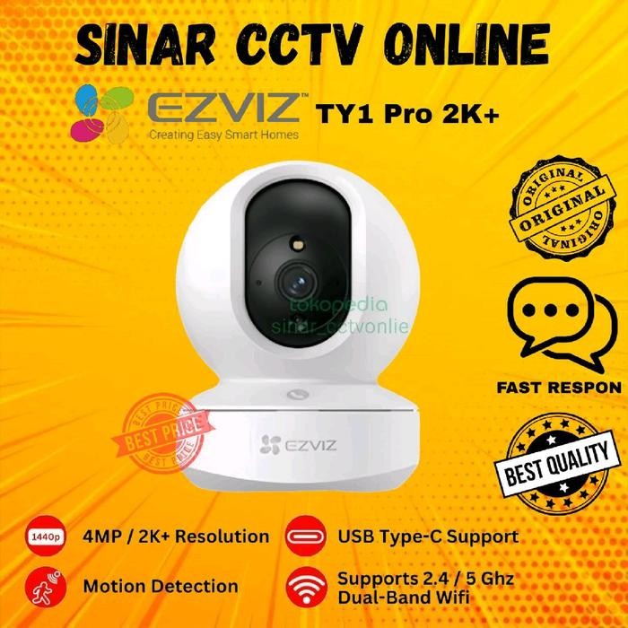 EZVIZ TY1 2MP IP Cam แพ็คเกจกล้องวงจรปิด Wifi ไร้สาย PTZ อย่างเป็นทางการ