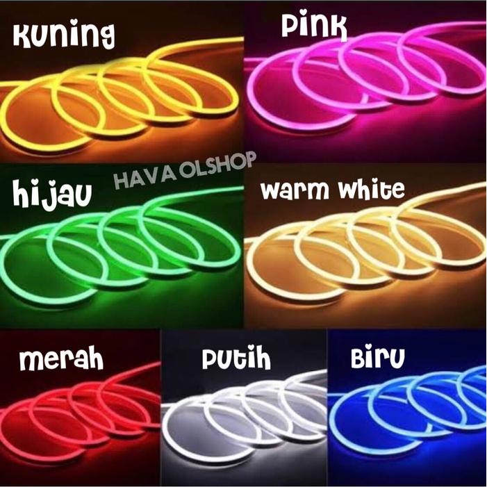 LED NEON FLEX LAMP AC 220V (PER METER) สี CHOOSE *