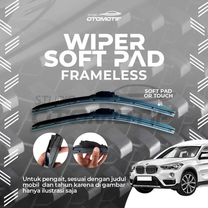 WIPER BMW X1 F48 2015-2021 SOFT PAD FRAMELESS ZX9 รถด้านหน้า WIPER