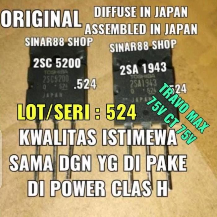 [ผู้เชี่ยวชาญ] TRANSISTOR TOSHIBA 2SA1943 2SC5200 1943 5200 FINAL ORIGINAL 2SA 2SC