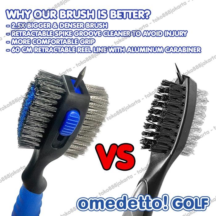 PREMIUM GOLF BRUSH BIGGER และ THCKER 3 IN 1 สําหรับ GROVES และ CLUB HEAD GB05