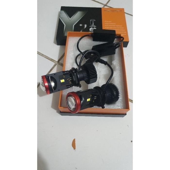 Led Mini Projector LAMP H4 Y7D Super Bright CAR MOTORCYCLE