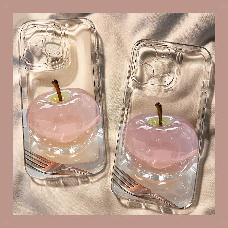 น่ารัก Apple พิมพ์สาวกรณี Redmi 15C 13x A5 14C 13C 13 หมายเหตุ 14 4G 5G Pro Plus A3 10C 12C 8 9 10 9