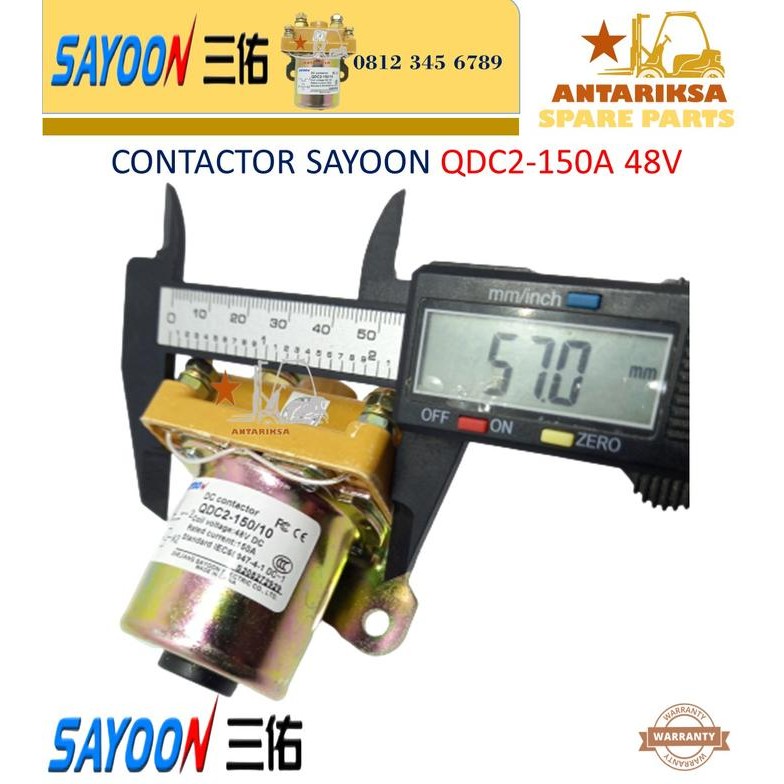 Sayoon DC Contactor QDC2 150A 48V QDC2-150A รถยกกรรไกรไฟฟ้า L