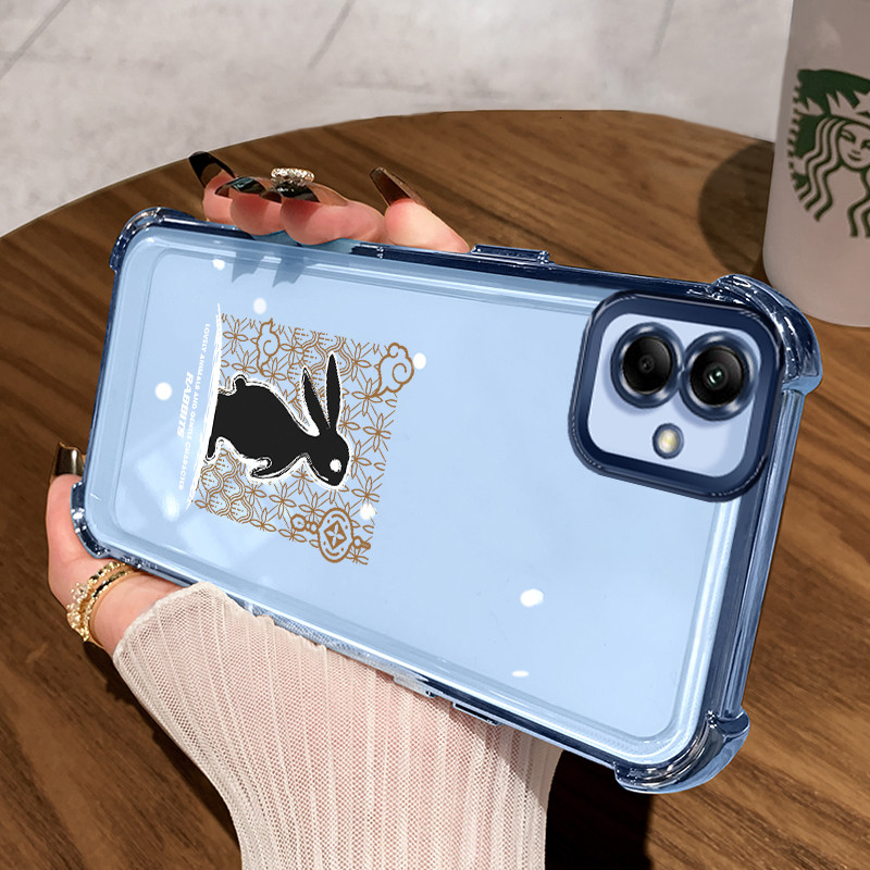 เคสโทรศัพท์สําหรับ Samsung Galaxy A04 M04 F04 A04E กรณีหมีเสื้อกันฝนซิลิโคนป้องกันกรณี HP กรณี