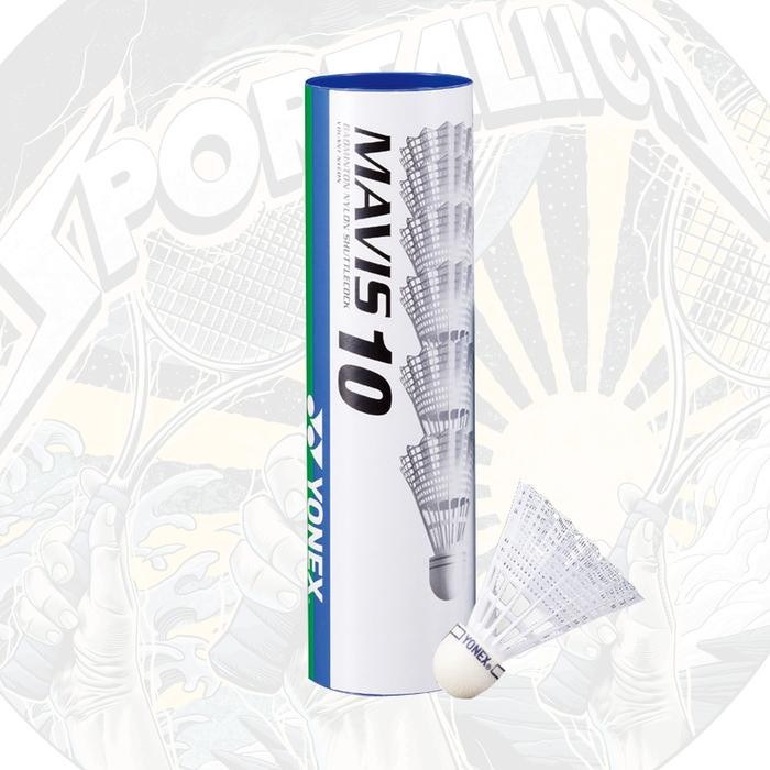 ลูกขนไก่ไนลอน Yonex Mavis 10 ลูก, ลูกขนไก่พลาสติกความเร็วสูงปานกลาง 6 ตัว
