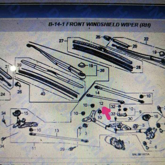 อะไหล่แท้ Civic Fd Wiper Link A (สั้น)