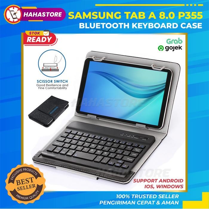 SAMSUNG TAB A 8.0 8 2016 P355 คีย์บอร์ดไร้สาย FLIP CASE COVER CASING
