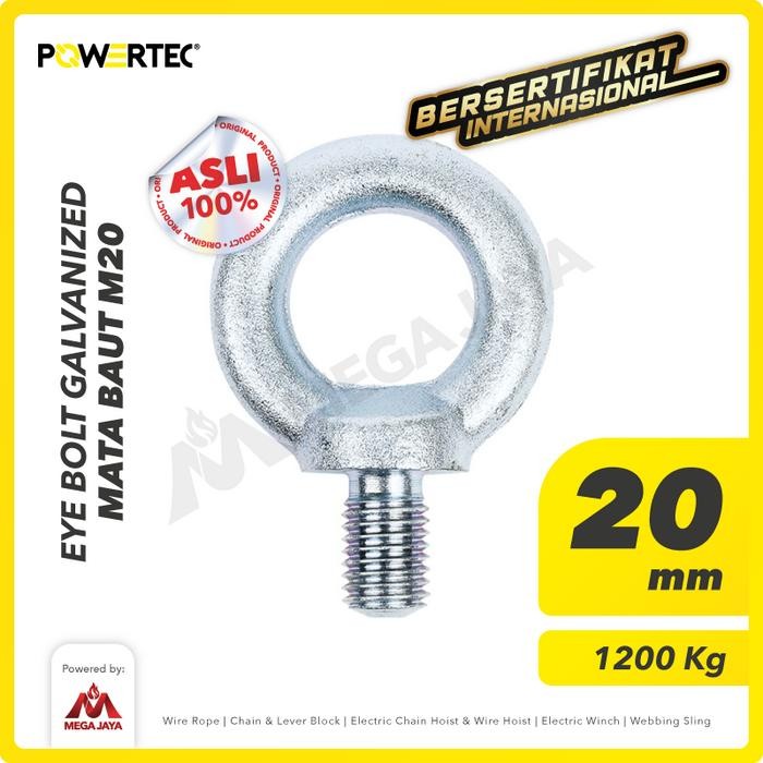 MATA Choice - Powertec Eye Bolt / สังกะสี Bolt Eye M20