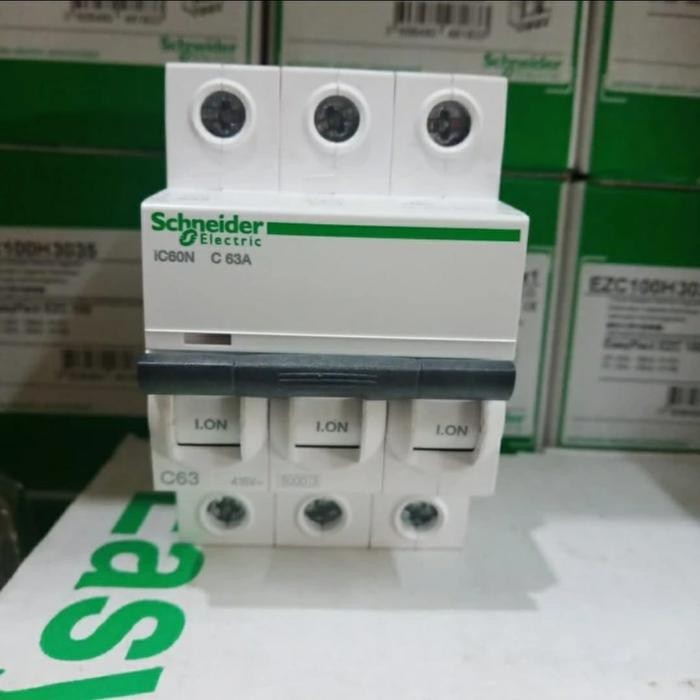 MCB IC60N 3P 63A 6kA Schneider 3Phase 3Pole