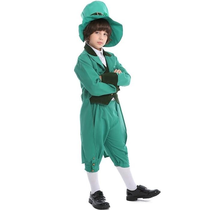 Xie LEPRECHAUN IRELAND gnome เครื่องแต่งกายคอสเพลย์เด็กฮาโลวีนเครื่องแต่งกายเด็ก