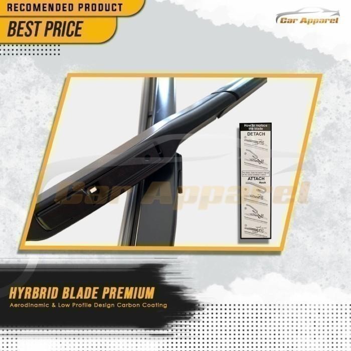 WIPER SUZUKI XL7 XL 7 RWB HYBRID คาร์บอนเคลือบ 2 ชิ้น