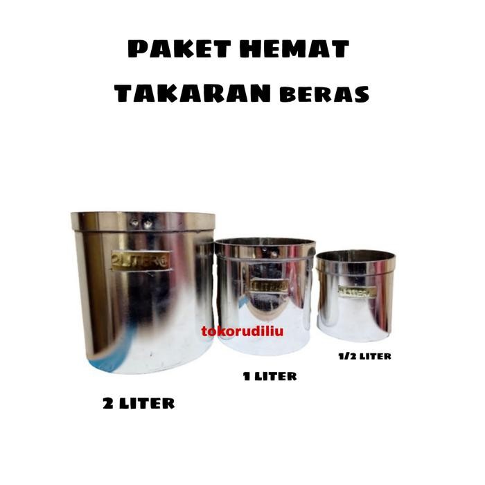 RICE LITER PACKAGE/RICE CONTAINER CONTENTS 3 (1/2 LITER, 1 LITER, 2 LITER)