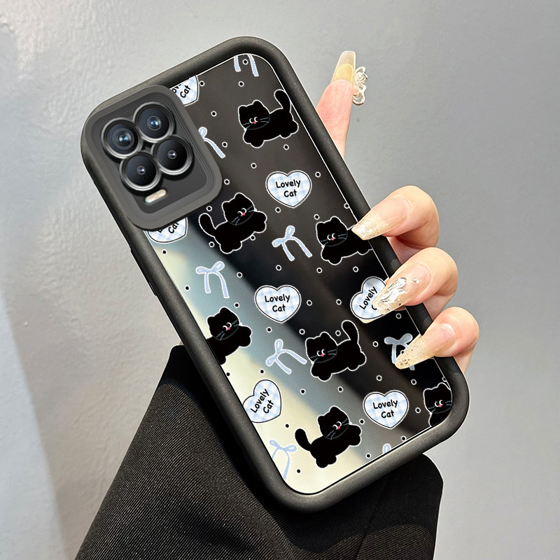 HP Realme 8 4G 8 5G 8 Pro 8s 5G Q3 Q3i V13 5G Narzo 30 5G Case Softcase Apple และ cat cellphone Casi
