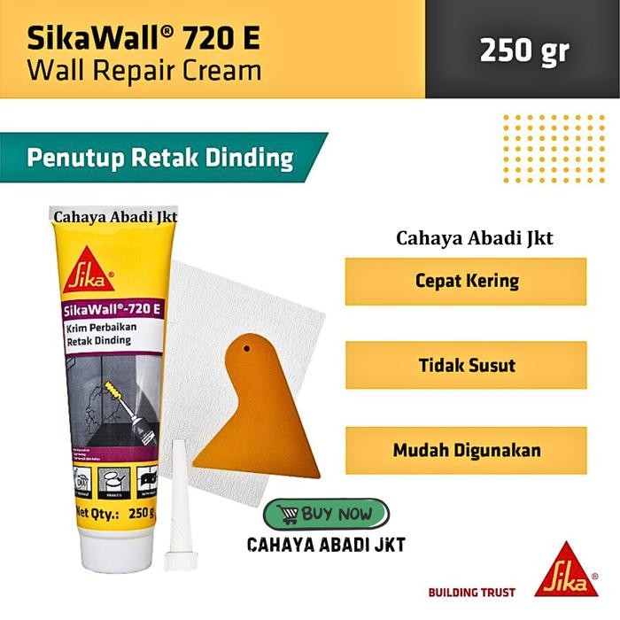 SikaWall 720E ครีมฉาบสําหรับผนังแตก 250 gr / Sikawall 720E 250gr *