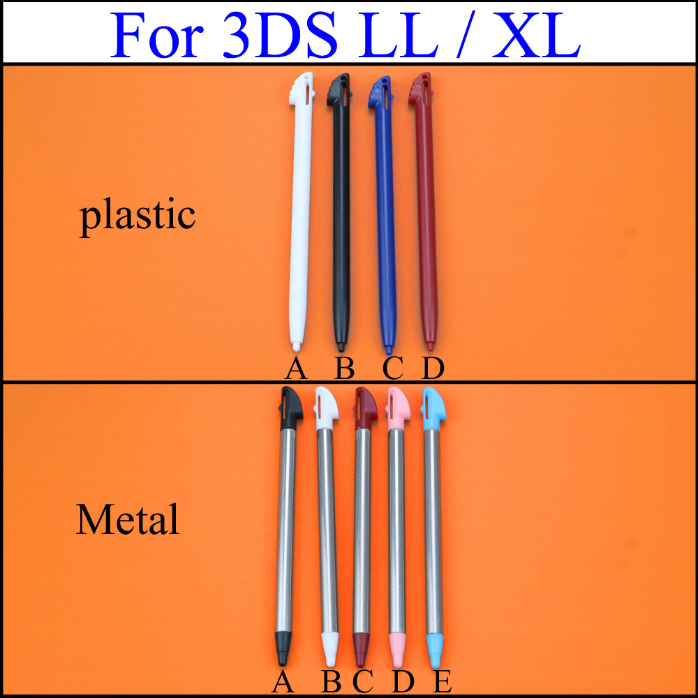 YuXi สีดําสีขาวสีฟ้าสีแดงพลาสติกหน้าจอสัมผัสปากกาStylusสําหรับNintendo 3DS N3DS XL LLเกม