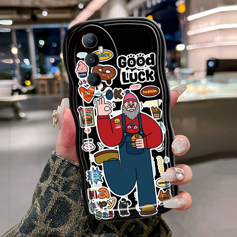 HP casing For Realme C65 4G เคสซิลิโคนปลอกป้องกัน Softcase HP Case Food and People casing Cesing