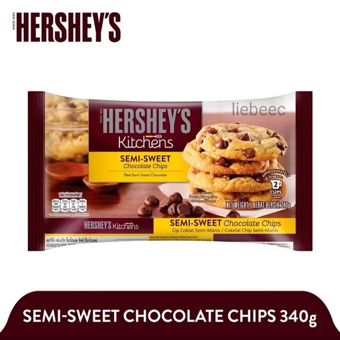Hersheys Chocolate Chip Semi Sweet 340gr / Hershey Kitchens 340 gr