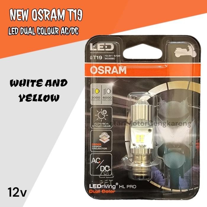 OSRAM LED T19 PRO LASER ซ็อกเก็ต 2 สี H6 BEBEK และอัตโนมัติ