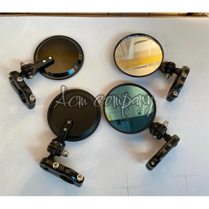 SUPERMOTO CNC HANDLEBAR MIRROR กระจกสีฟ้า UNIVERSAL MOTORCYCLE