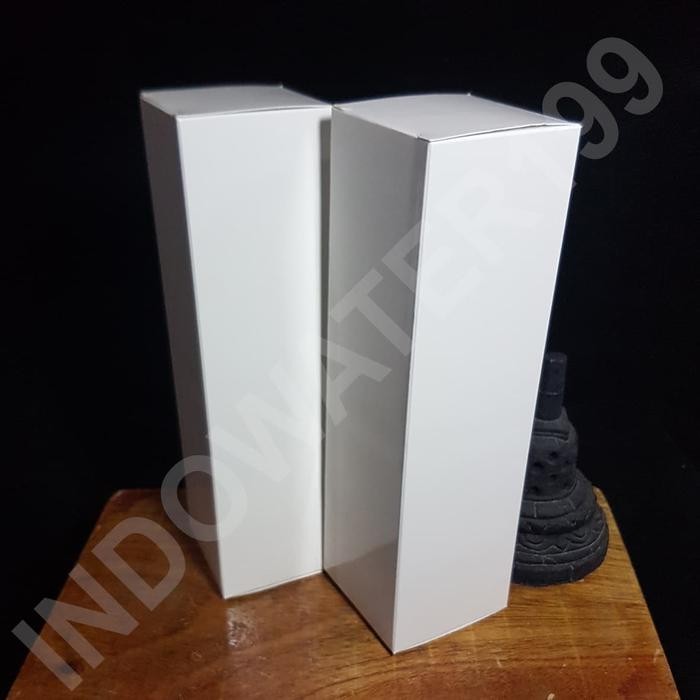 50 GLOSSY WHITE PACKAGING BOXES สําหรับ 250ML SPRAYER หรือ PUMP BOTTLES รหัส 1234