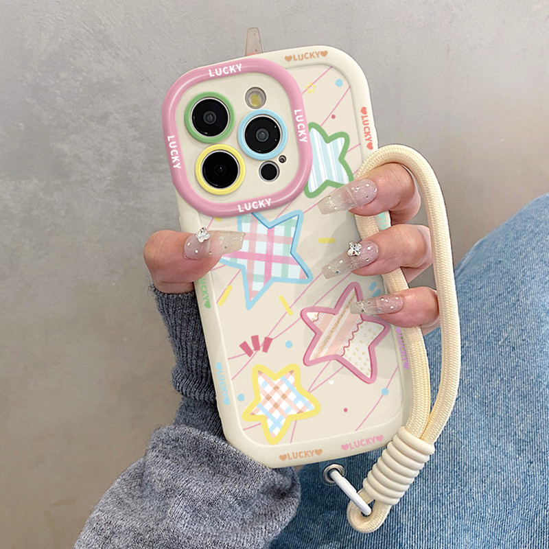 Bintang Aesthetic Girl Strap Case Infinix Smart 9 Hot 50 Pro Plus Rs4 30I 20S P55 4G 40 Pro 8 Plus 4