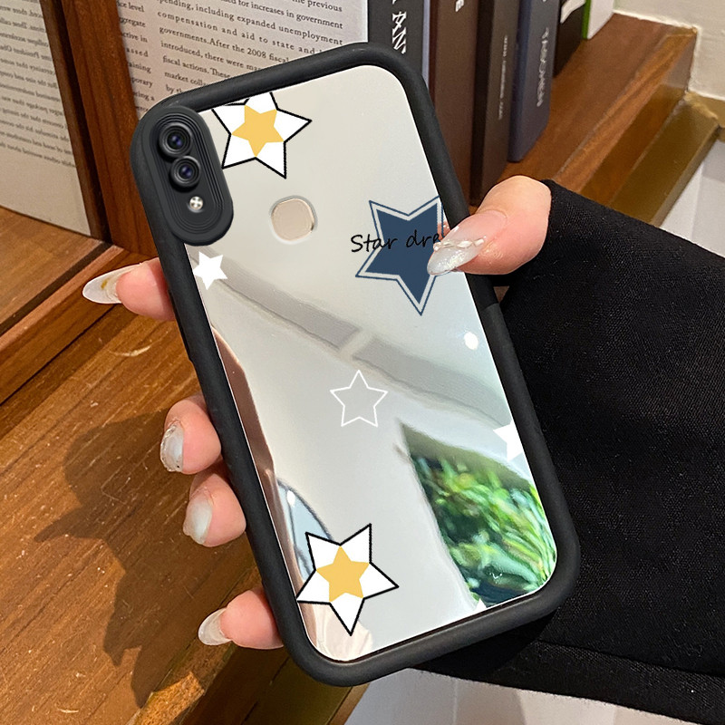 HPเคสโทรศัพท์สําหรับVIVO V9 V9 Pro V9 Youth Y85 Y85A Z1i Z3XกรณีStarกระจกกรณีขัดProtectorซิลิโคนSoft