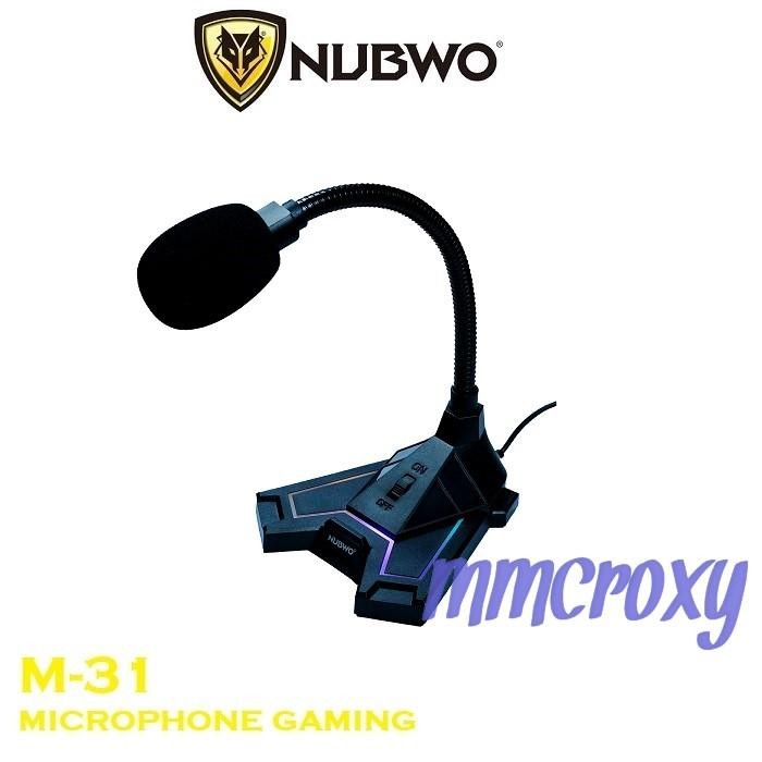 แสงสเปกตรัมของไมโครโฟน Nubwo M-31 Scyther