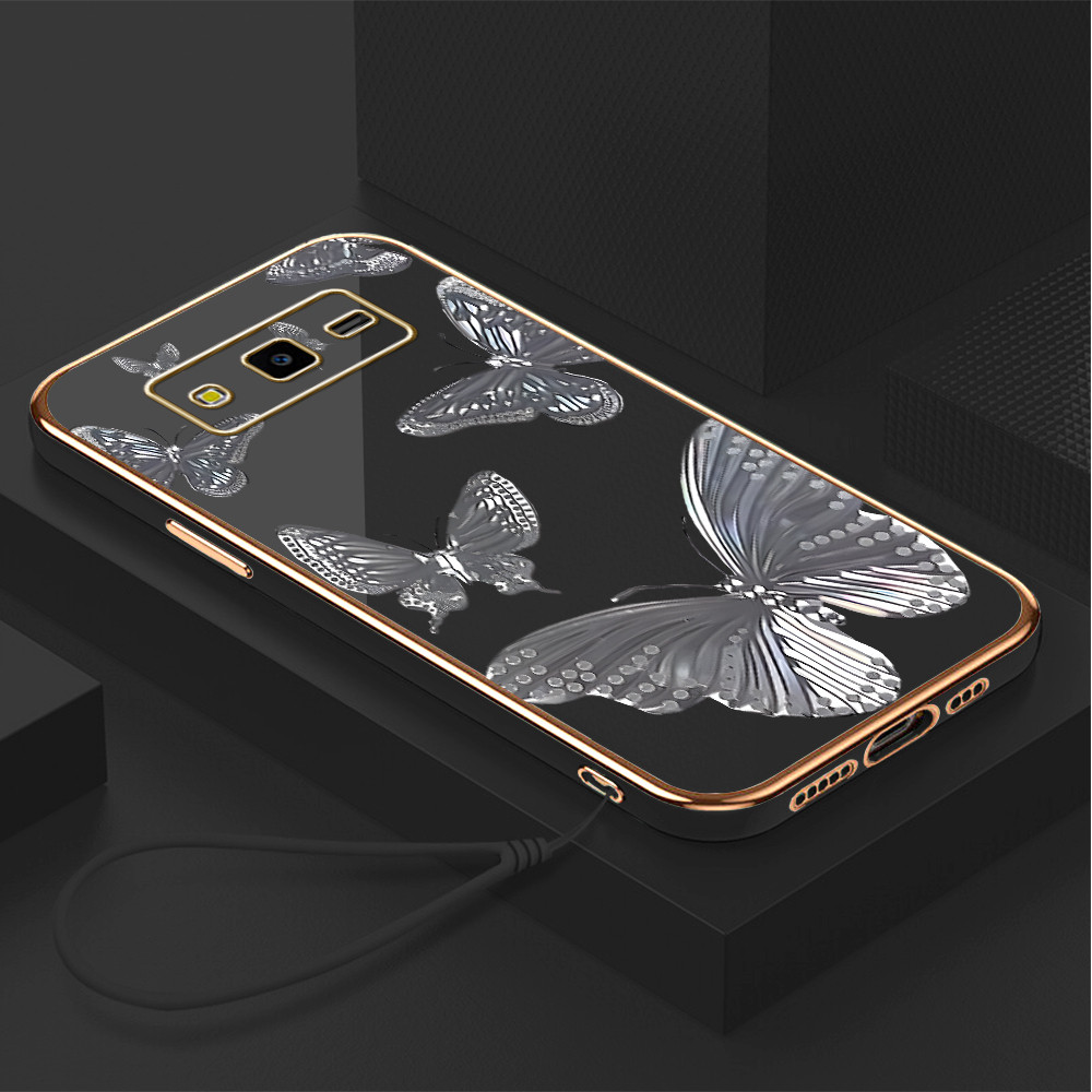 LOKAL ใช้งานร่วมกับ Samsung Galaxy J7 J700 Core 2015 สําหรับ Local Stock Lanyard ฟรีเคสโทรศัพท์ Laye