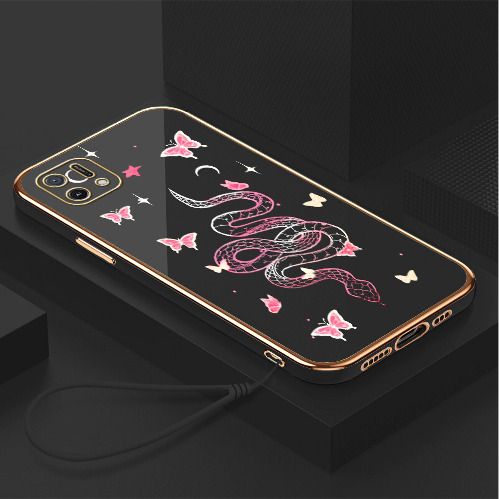 LOKAL OPPO A16K A16E สําหรับท้องถิ่นสต็อก Lanyard ฟรีเคสโทรศัพท์ Layered Hp Casing Softcase Kesing C