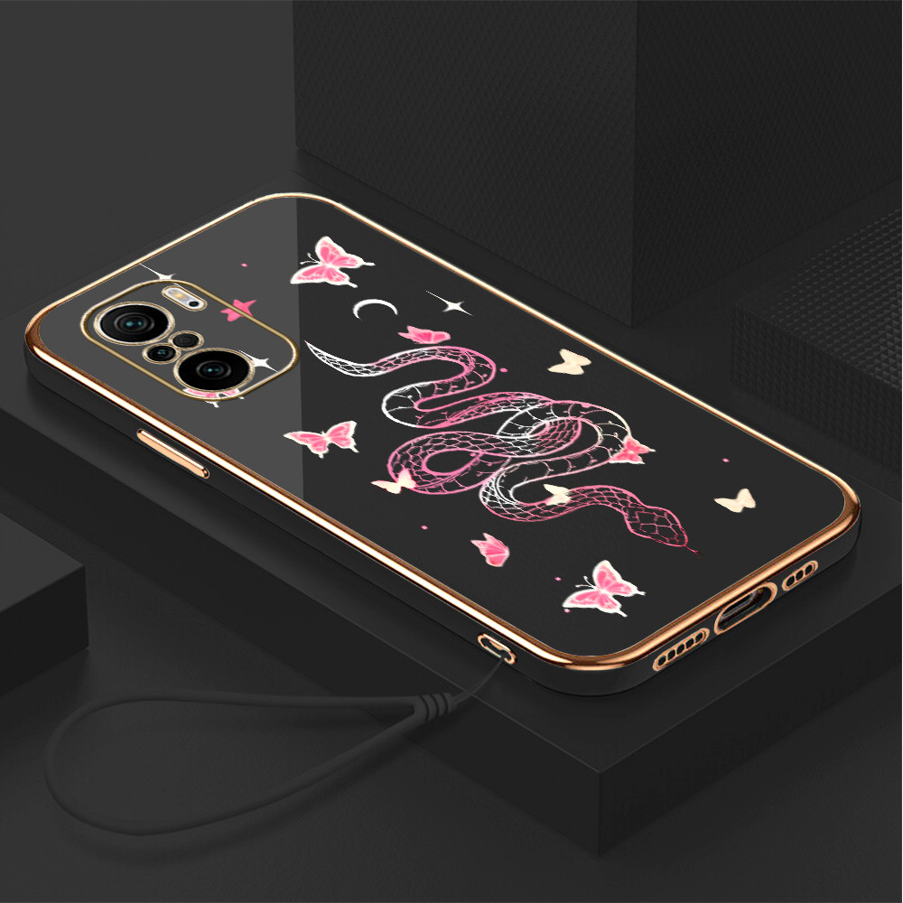 LOKAL ปลอก Hp สําหรับ Xiaomi Poco F3 Redmi K40 Pro สต็อกท้องถิ่น Lanyard ฟรีเคสโทรศัพท์ Layered Soft