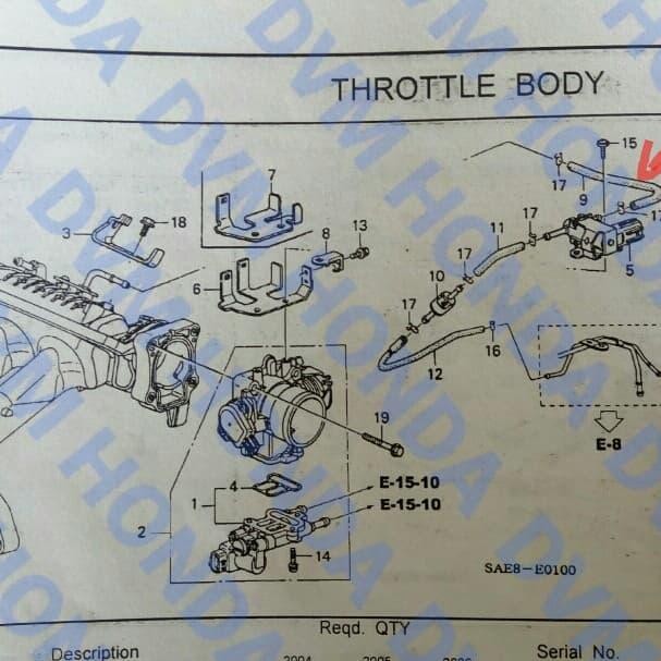 ท่อ/Hose Purge Solenoid A Original City (Gd)/Fit (Gd)/Jazz (Gd) อะไหล่