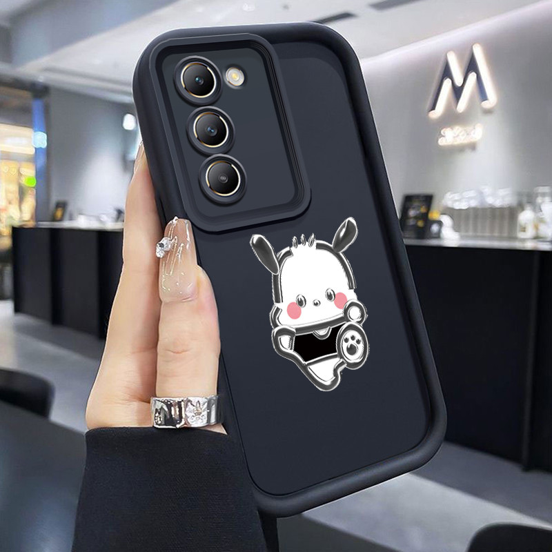 ปลอก Hp สําหรับ VIVO Y100 5G Z1 Pro Z5x กรณีสุนัขน่ารักสองสีโทรศัพท์มือถือบางกรณีป้องกันปลอกซิลิโคน 