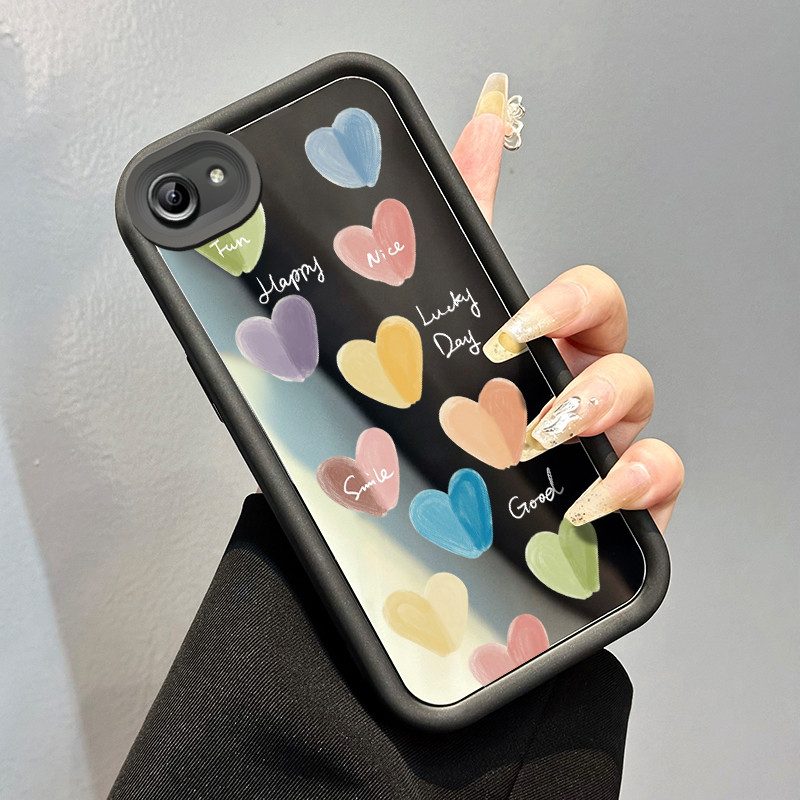 VIVO Y81 VIVO Y81i VIVO Y81s VIVO Y83 Case Love Color Pattern HP Case Cesing Mirror Case Silicone So