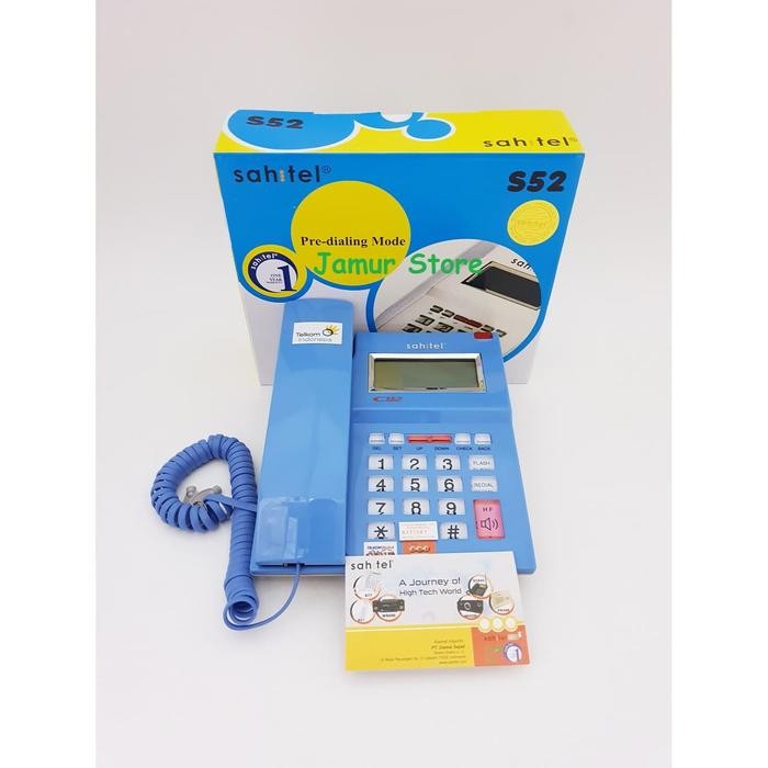 Sashitel S52 โทรศัพท์บ้าน Sahtel S-52 - สีฟ้า