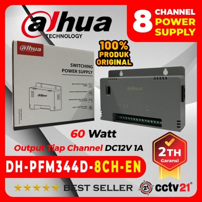 DAHUA Adapter PSU Power Supply Switching 8CH 60W DH-PFM344D-8CH-EN