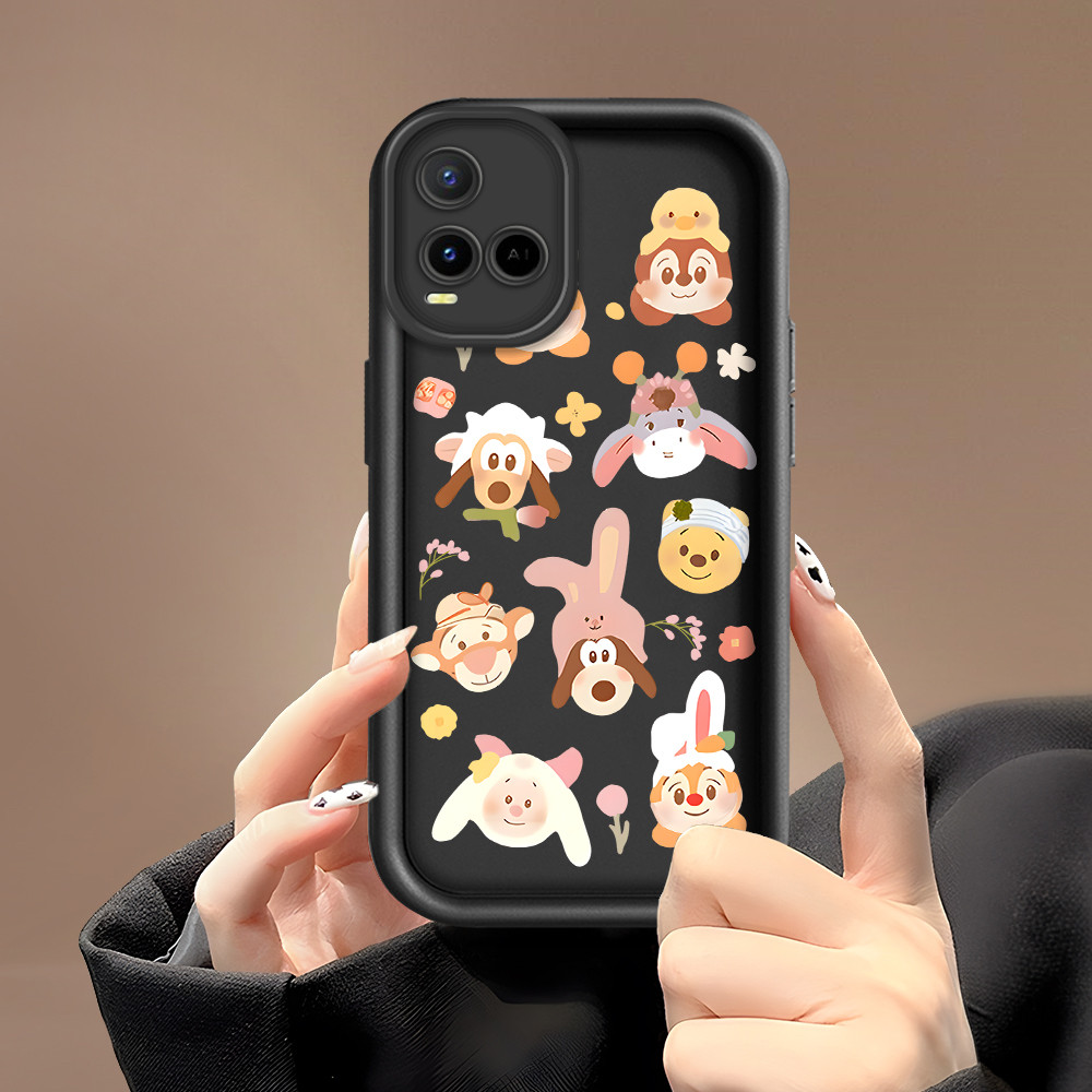 HP เคสโทรศัพท์สําหรับ VIVO Y21 Y21S Y33S Y21A Y21T Y33T T1X เคสโทรศัพท์ Drop ทนกรณี Softcase ปลอก D0