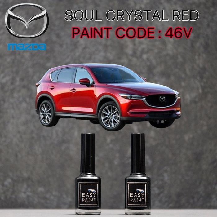 MERAH READY CAR PAINT SOUL RED CRYSTAL 46V MAZDA CX5 CX3 RED CANDY METALLIC