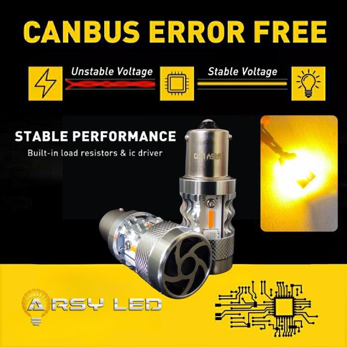 ARSYLED ไฟเลี้ยว LED รถยนต์ BAU15S HYPERLOOP BLINKING NORMAL พัดลมเทอร์โบ