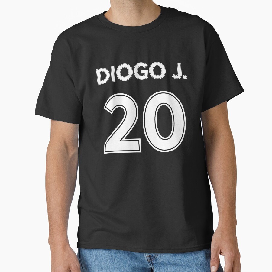 Diogo Jota Diogo Jota Number 20 Essential T-Shirt Unisex O-Neck เสื้อยืดแขนสั้นพิมพ์เสื้อ Tee Tops, 